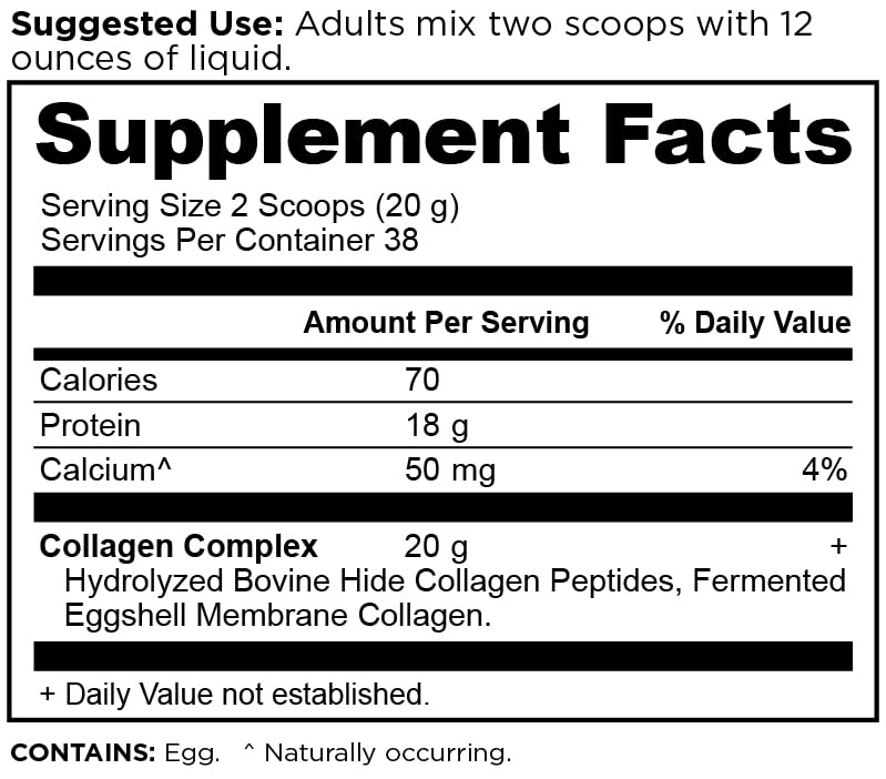 Ancient Nutrition Collagen Peptides scoop for precise serving.