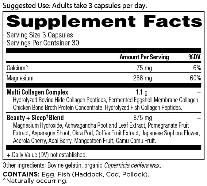 Ingredients and sourcing for collagen supplement