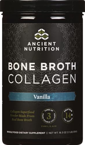 Vanilla Bone Broth Collagen Powder packaging and label