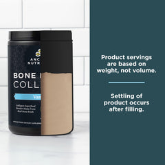 Nutrition facts and ingredients label on container