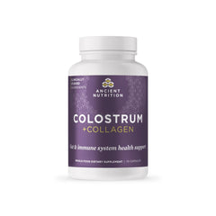 Front view of Ancient Nutrition Colostrum Superfood + Collagen bottle