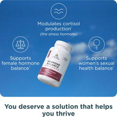 Ancient Nutrition Hormone Balance powder tub ready to mix for energy.