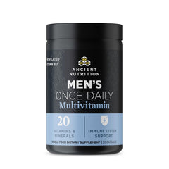 Front view of Ancient Nutrition Multivitamin for Men bottle