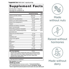 Close-up of Vitamin A, Vitamin B, and Vitamin K2 ingredients