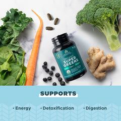Ancient Nutrition moringa and greens blend tablet for quick nutrition on the go