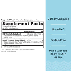Ancient Nutrition Probiotics capsules close-up showing easy-to-swallow form