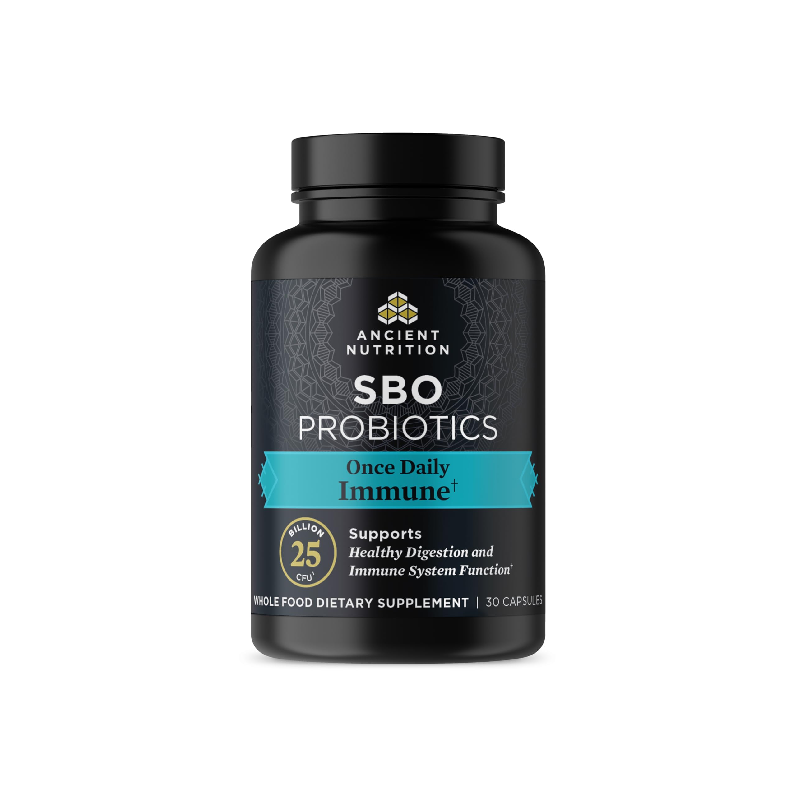 Ancient Nutrition SBO Probiotics Once Daily Immune Support bottle front view