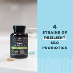 Soil-based probiotic strains and ashwagandha mentioned on label