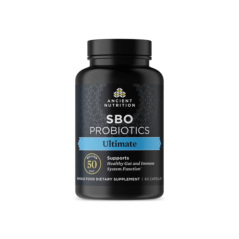 Ancient Nutrition Probiotics Ultimate bottle for daily digestive support