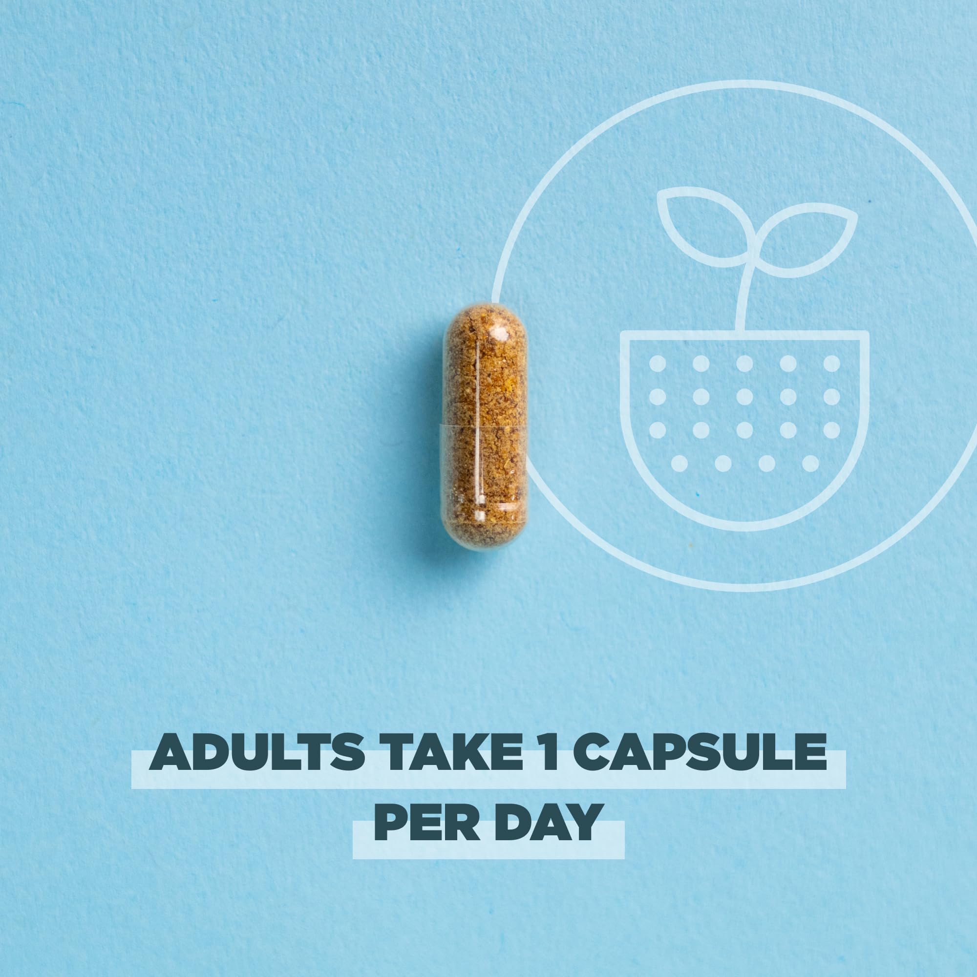 Ingredients and probiotic strains on packaging