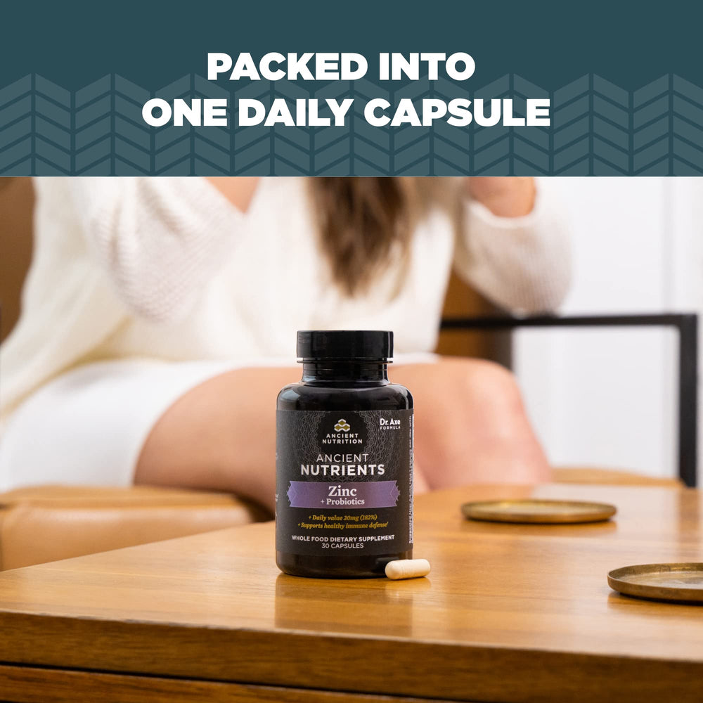 Ancient Wisdom herbal probiotic and zinc blend