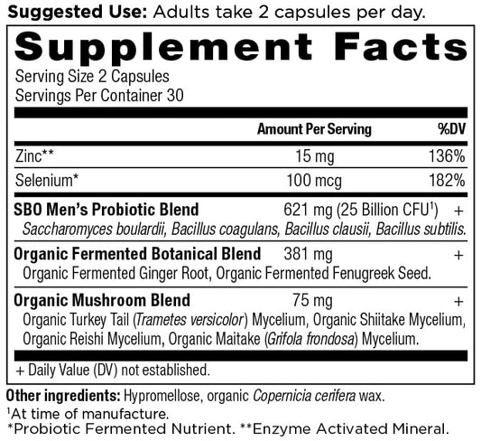 Close-up of product label showing 25 Billion CFU