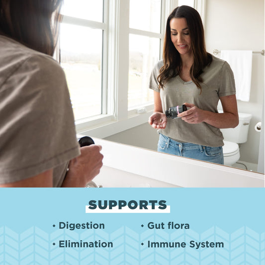SBO Probiotics Women bottle being held