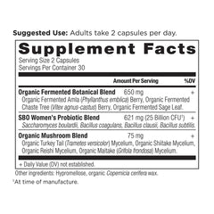 Ancient Nutrition SBO Probiotics Women capsules for daily digestive support
