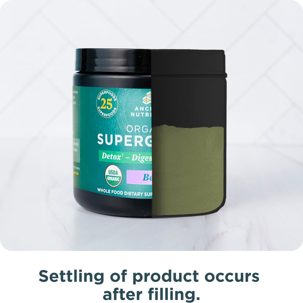 How to mix Ancient Nutrition SuperGreens in water or smoothies