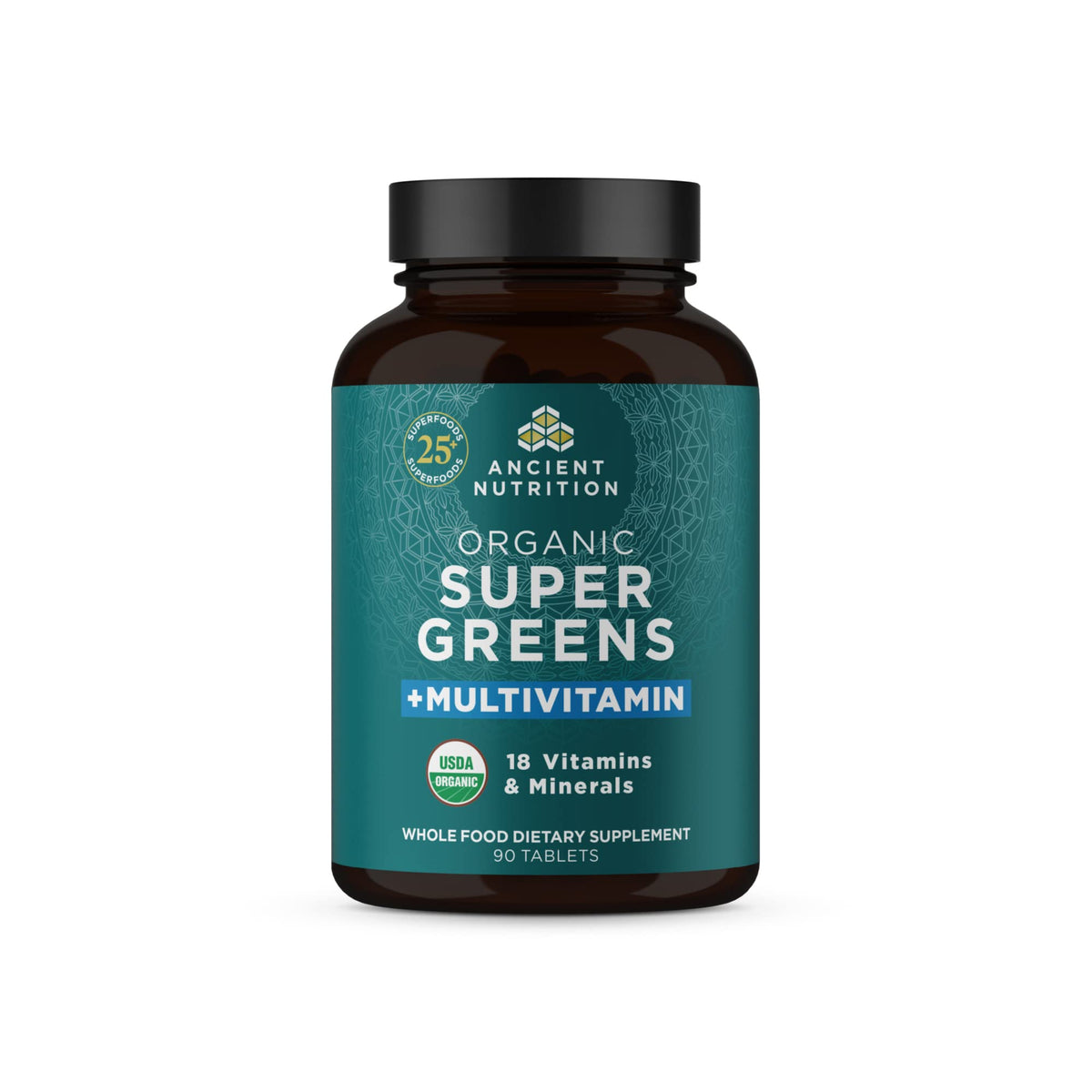 Hero image of Ancient Nutrition Supergreens Multivitamin tablets