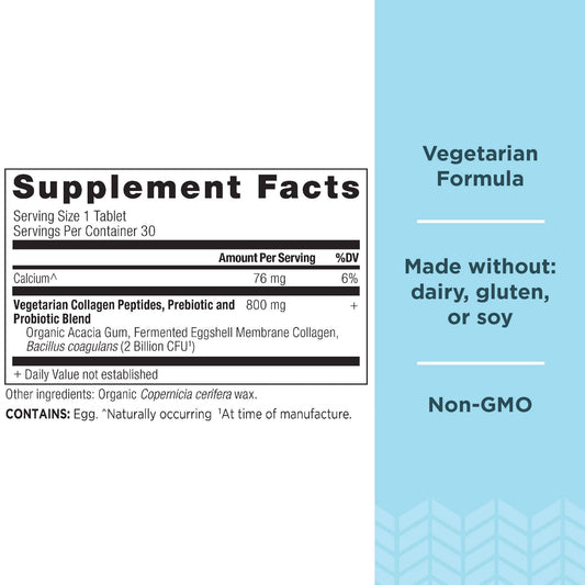 Close-up of Vegetarian Collagen Peptides Tablets