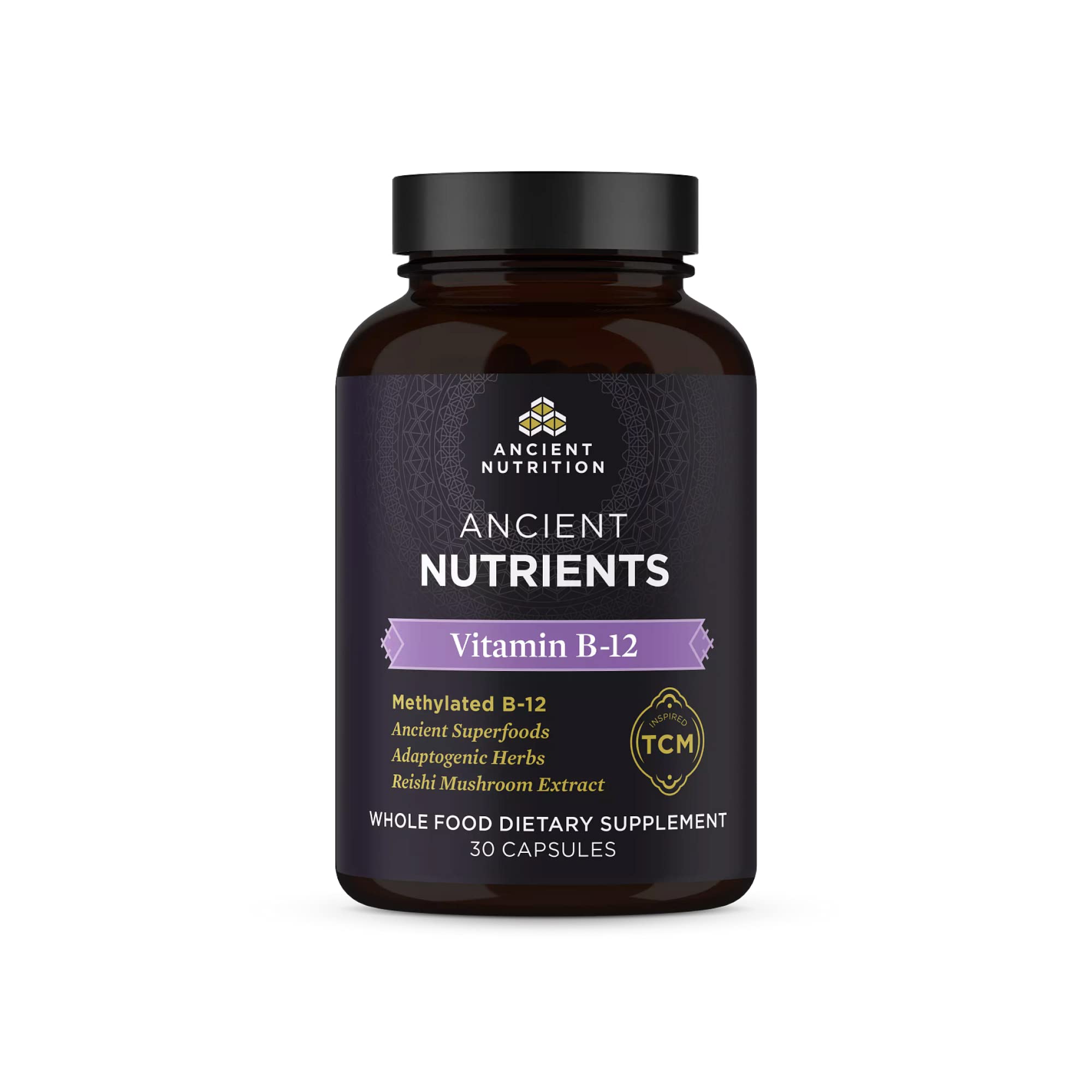 Bottle of Ancient Nutrition Vitamin B12 Supplement