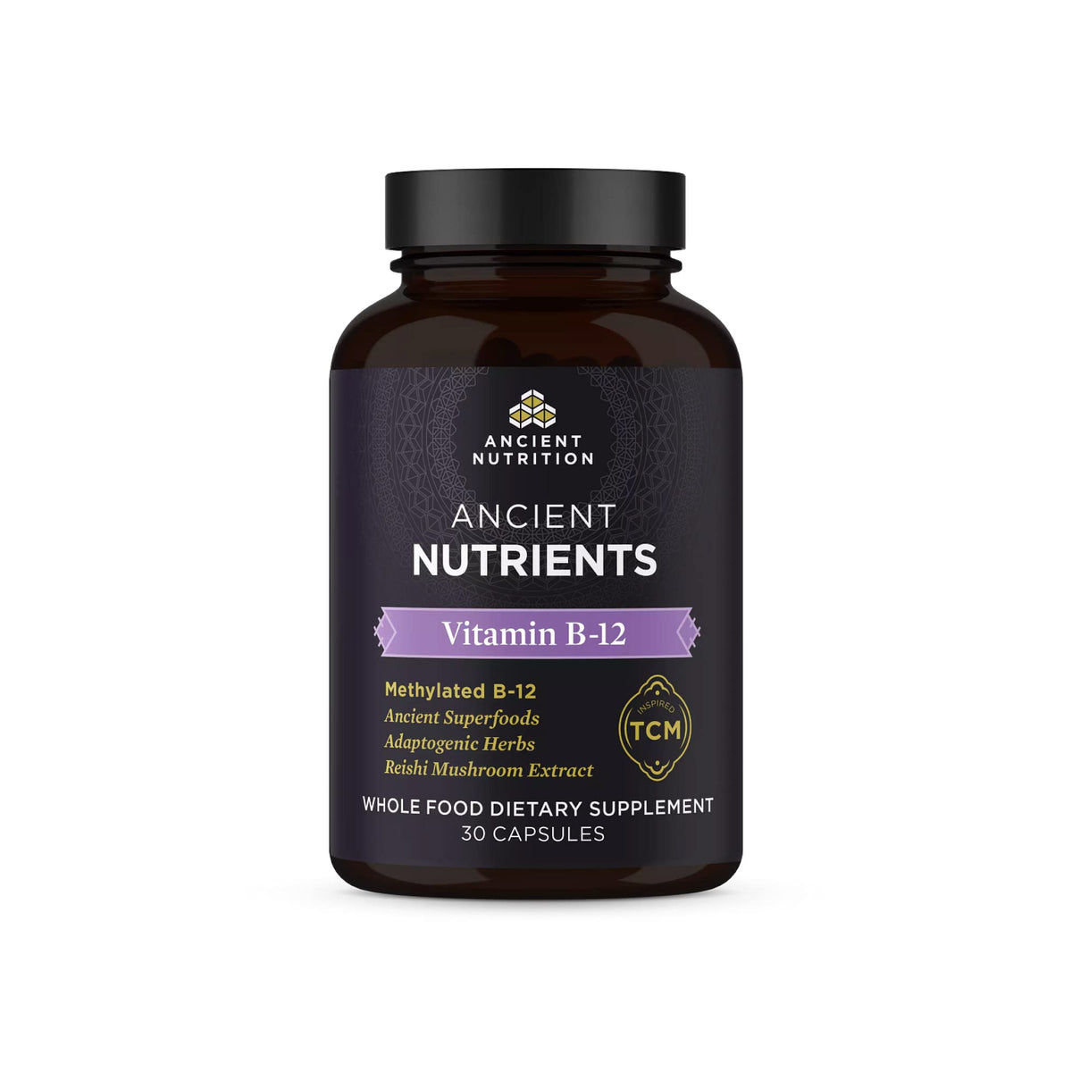 Bottle of Ancient Nutrition Vitamin B12 Supplement