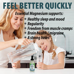 Close-up of bottle label on Anderson Ionic Magnesium Complex