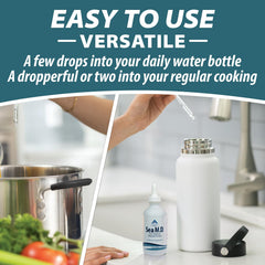 Dropper releasing mineral drops for convenient daily use