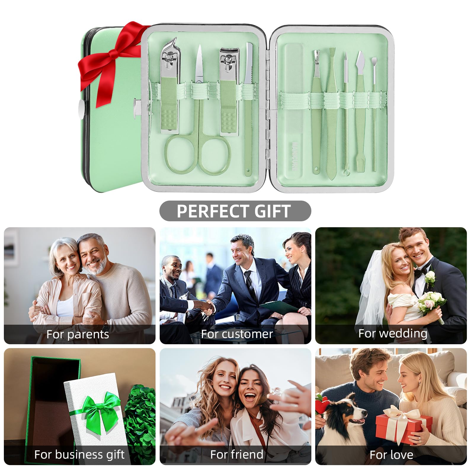 Andrea gift-ready manicure set, perfect for holidays and special occasions.