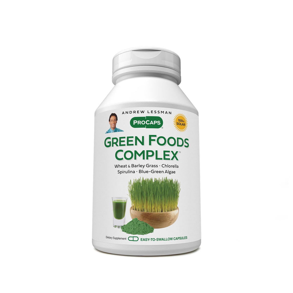 Andrew Lessman Green Foods Complex bottle with 180 capsules