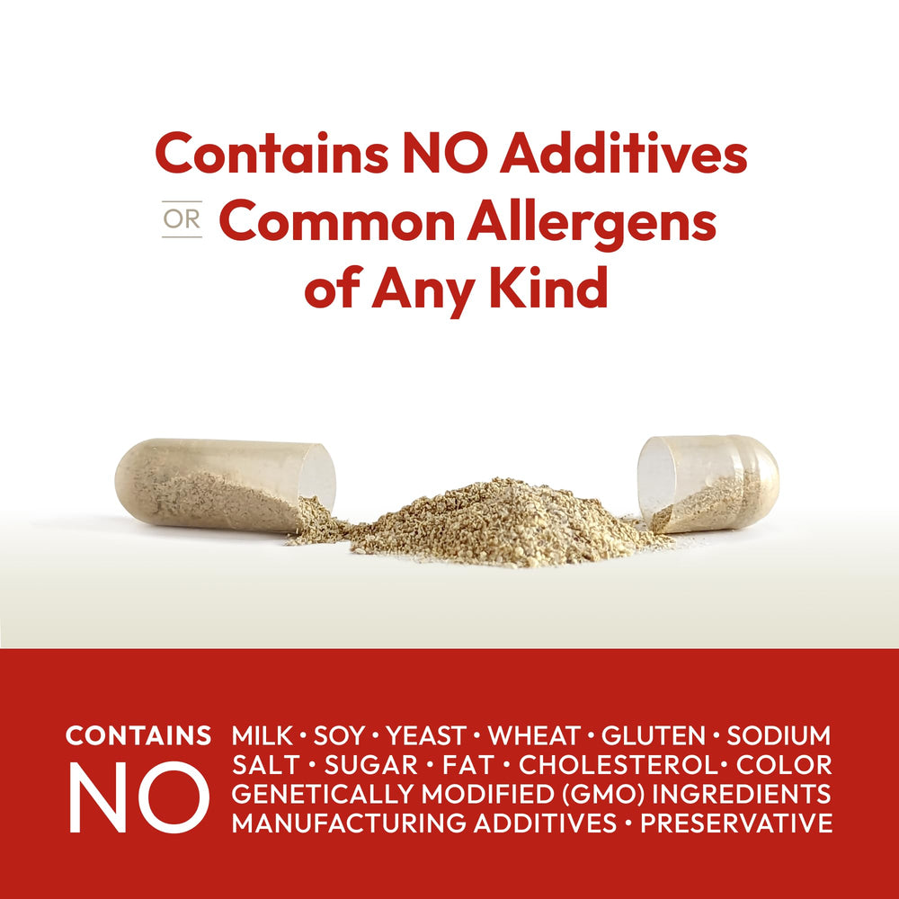 Gluten-free and dairy-free labeling on bottle
