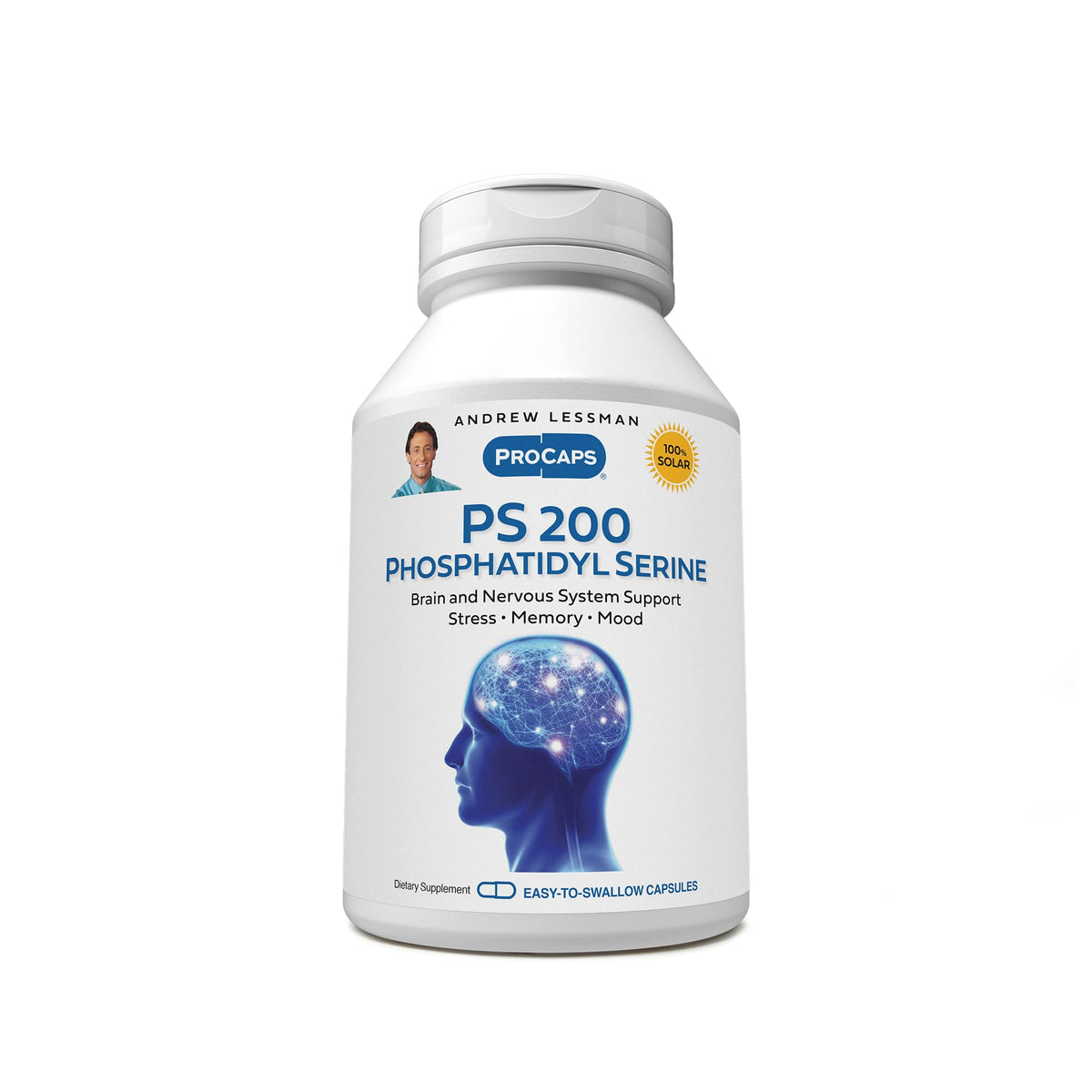 Andrew Lessman PS 200 phosphatidylserine 120 capsules bottle front view