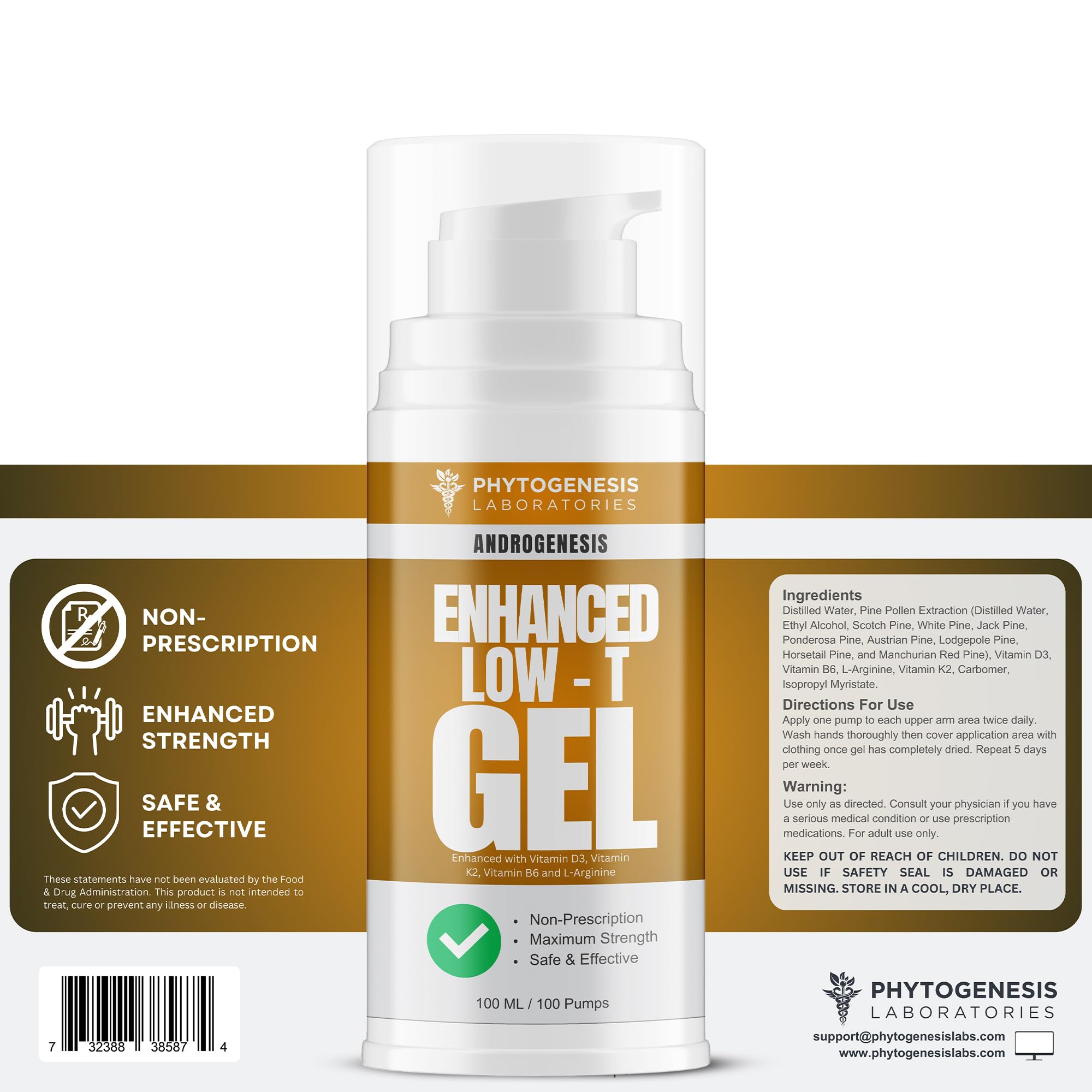 Two pumps of topical gel illustration