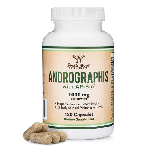 Bottle of Andrographis Capsules Max with AP-Bio patent extract