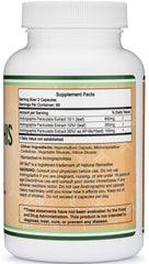 AP-Bio patent extract label on Andrographis product packaging