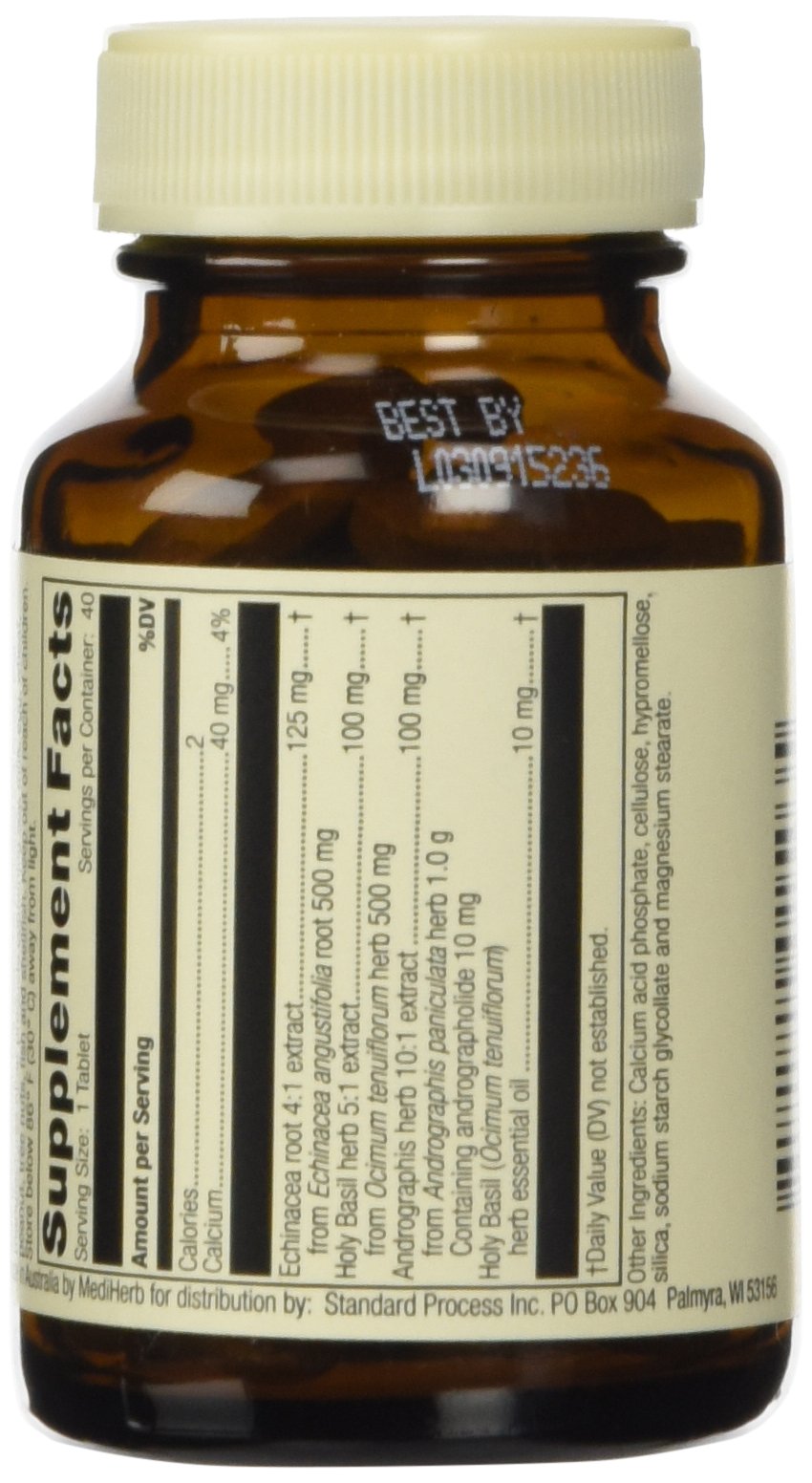 Close-up of Andrographis Complex supplement capsules