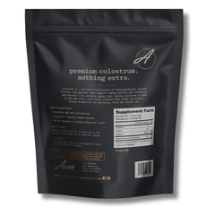 Product packaging and label of Anea Colostrum Unflavored