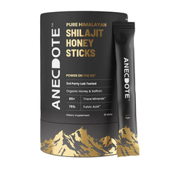 Anecdote Himalayan Shilajit Honey Sticks box with front view