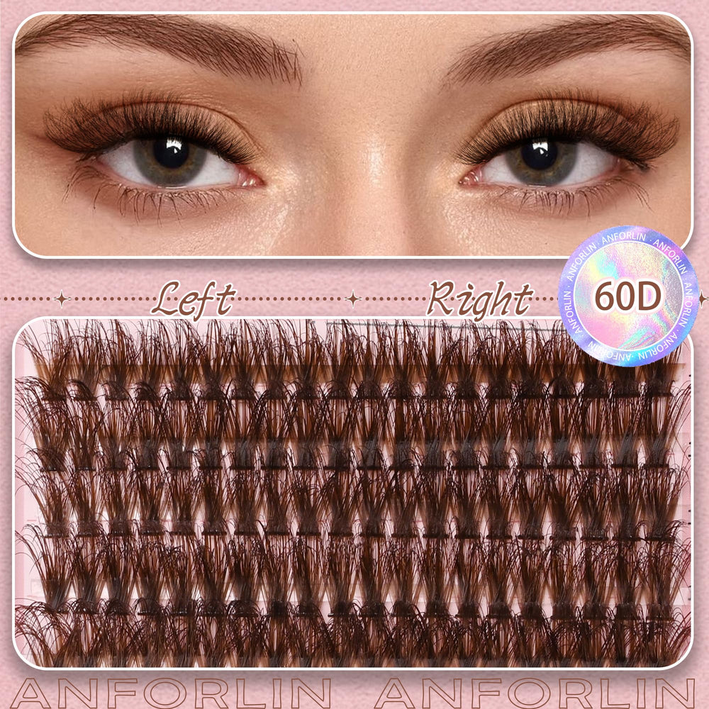 Anforlin vegan faux mink brown fibers provide lightweight comfort.