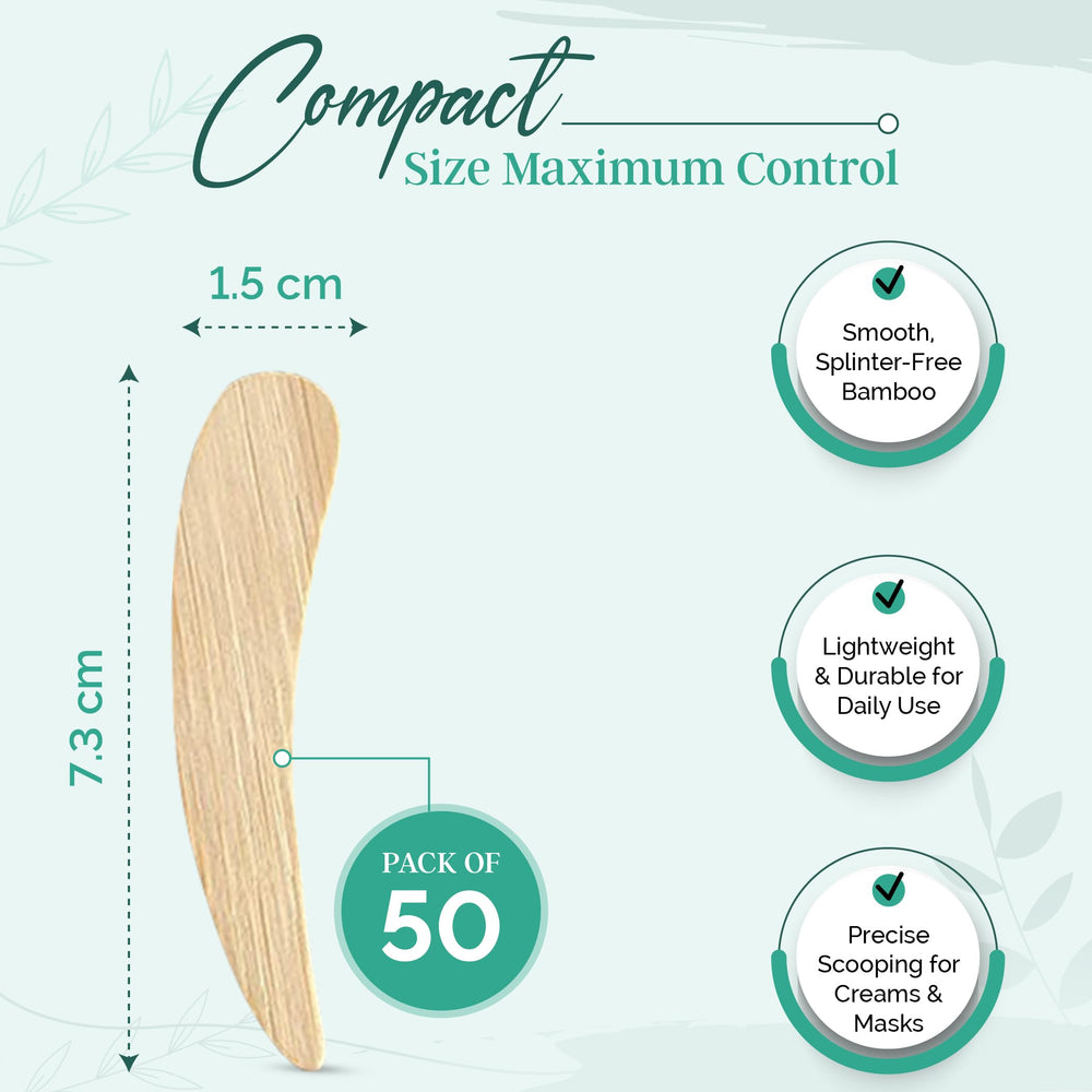 AngelBeauty bamboo spatula packaging highlight