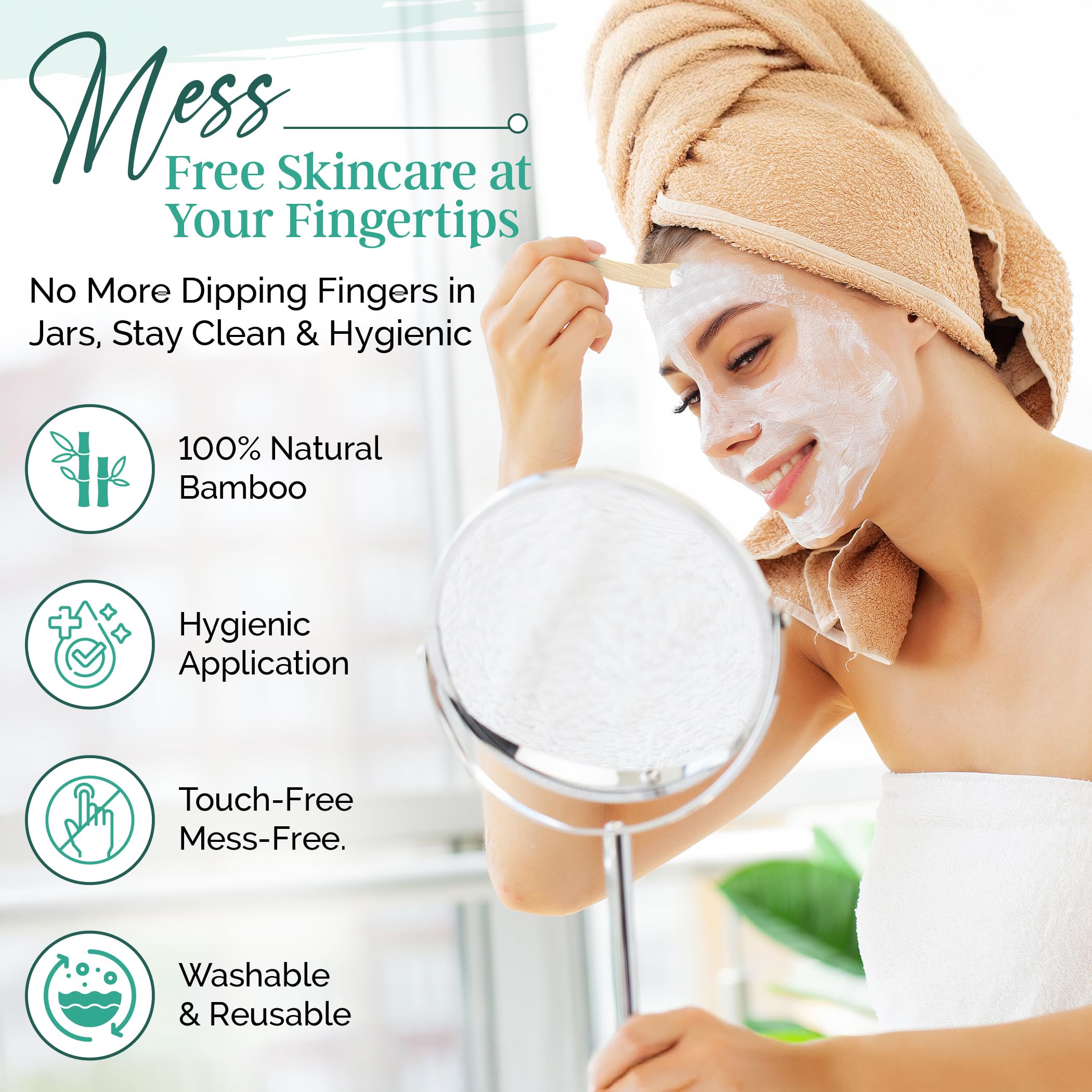 AngelBeauty multi-use spatula for masks, creams, and makeup