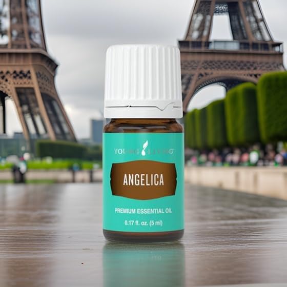 Close-up of Young Living Angelica aroma highlighting balanced, tranquil fragrance.