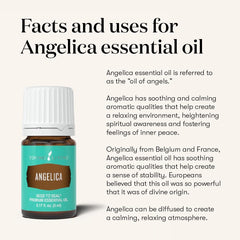 Angelica massage oil application with Young Living for relaxing sessions.