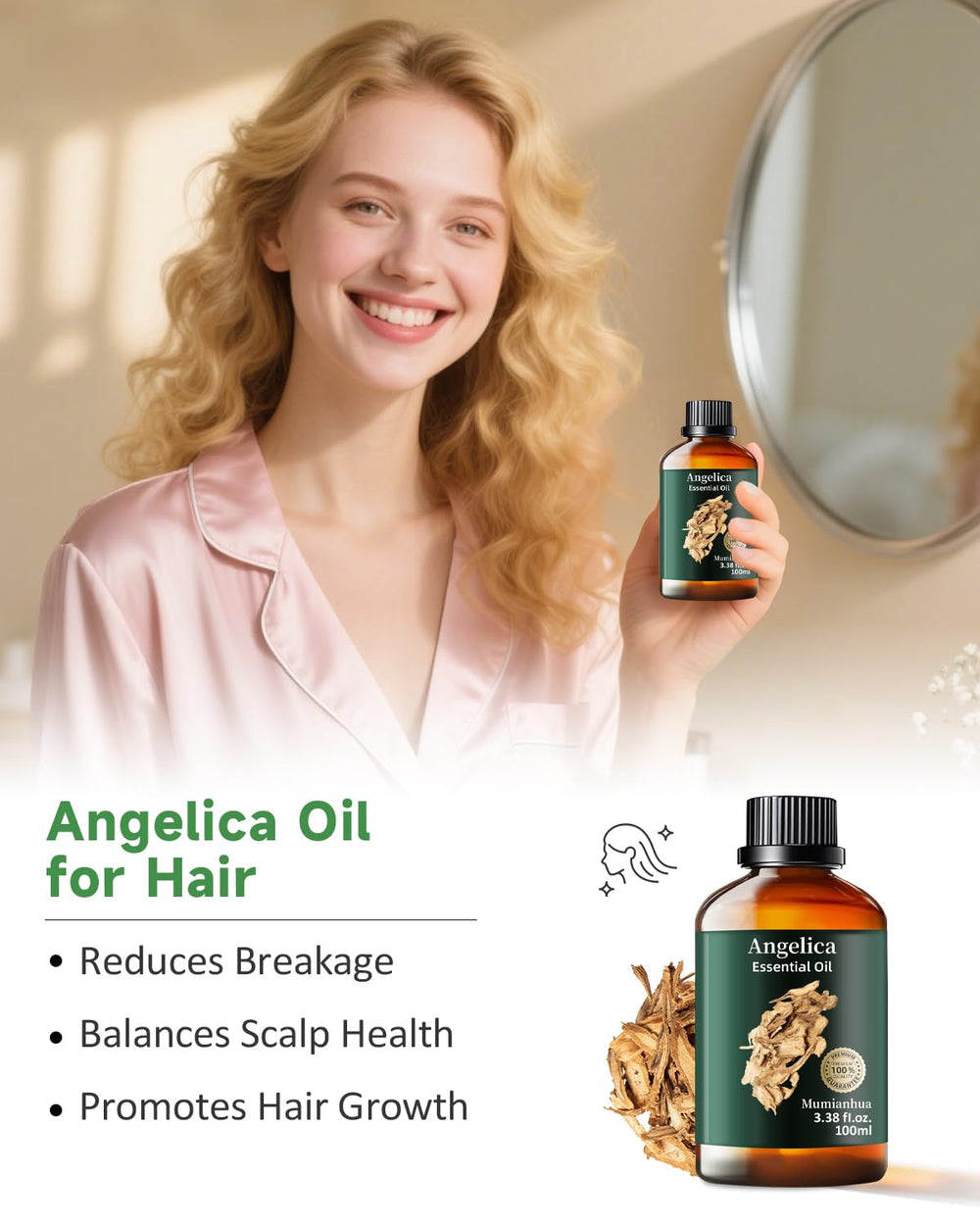 Hair care: Angelica Root Essential Oil for scalp nourishment