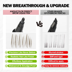Anglicolor Microblading Eyebrow Pen natural-strokes mimic hair-like texture.