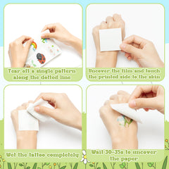 ANGOLIO bee spring tattoo provides a playful design for parties and rewards.