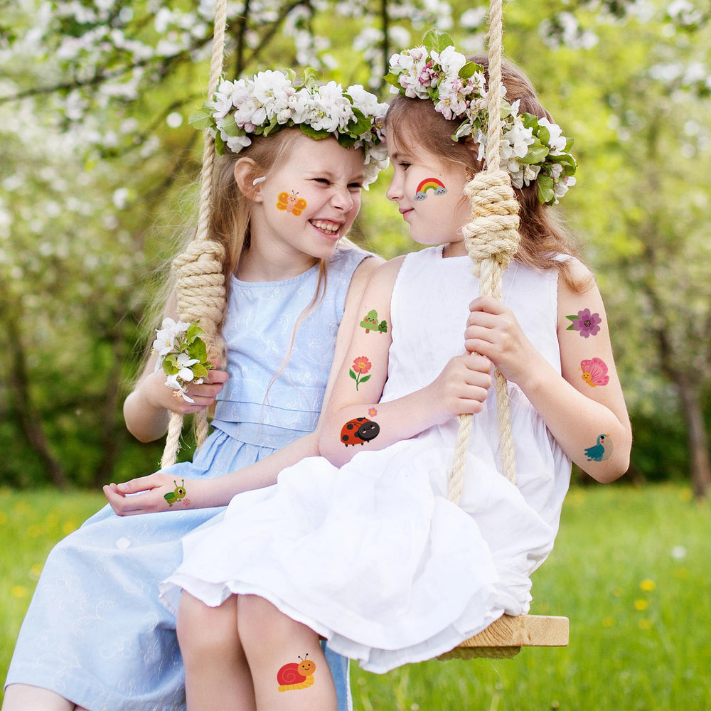 ANGOLIO hello spring tattoo invites curiosity with seasonal motif.