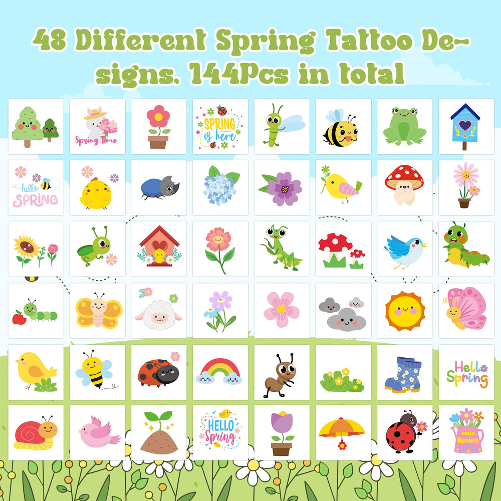 ANGOLIO ladybug spring tattoo brings cute charm to pencil cases and bottles.