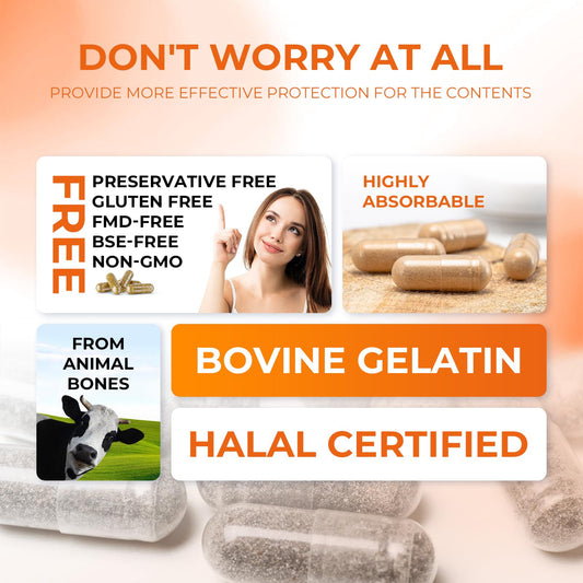 Gluten-free and non-GMO empty capsules