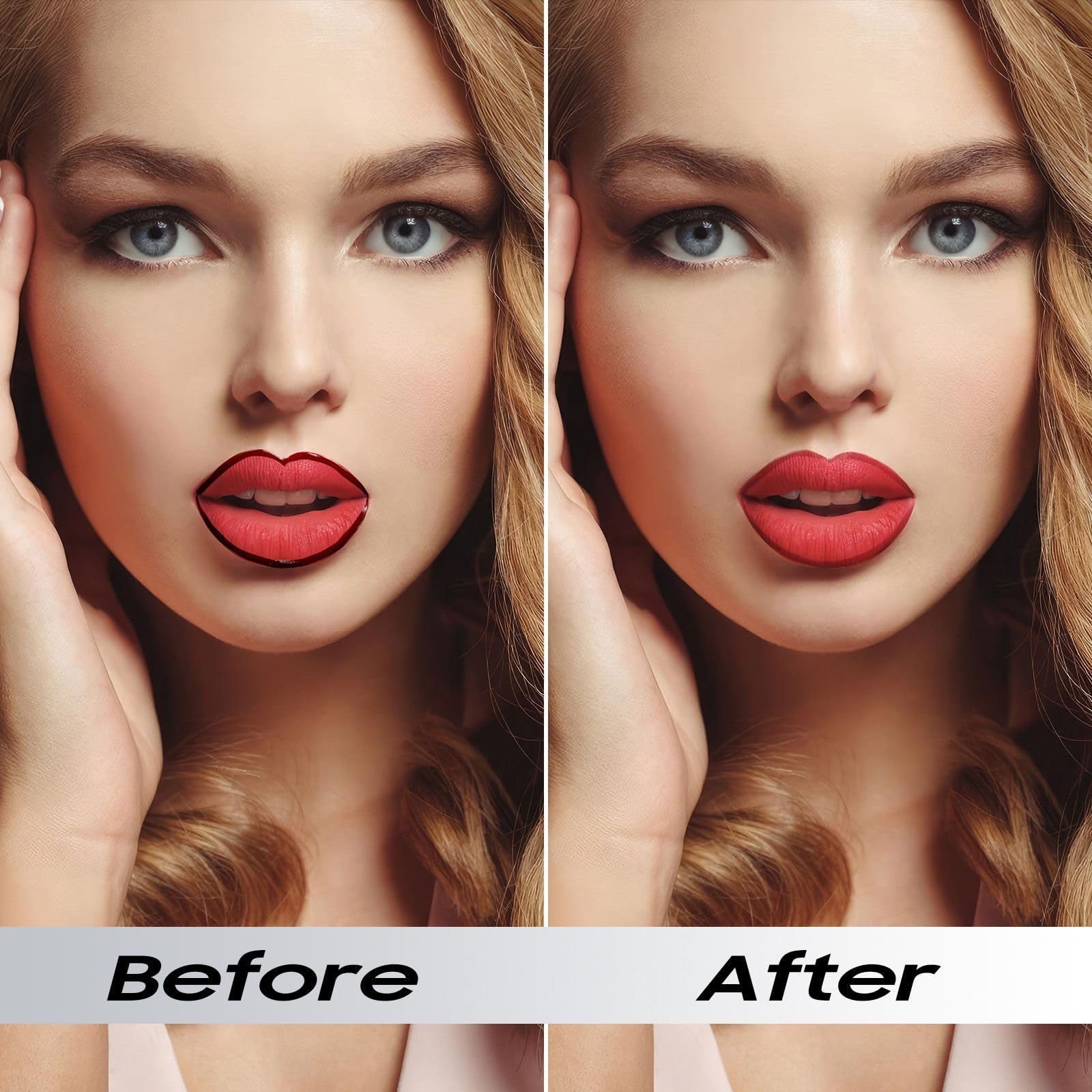Anguishil Lip Stain film-forming close-up for peel-off texture