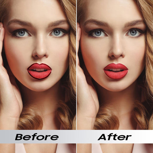 Anguishil Lip Stain film-forming close-up for peel-off texture