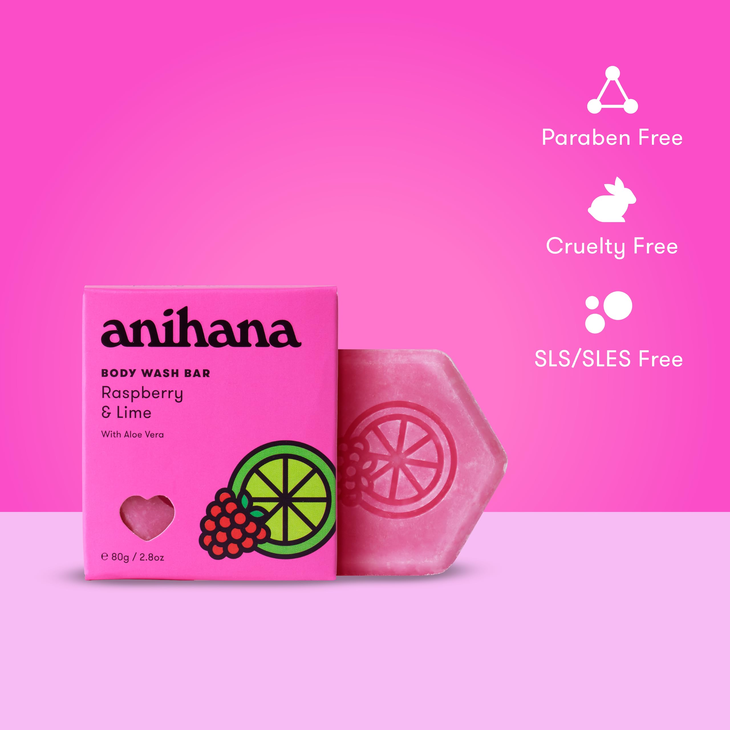 ANIHANA bar is pH-balanced and soap-free for gentle care