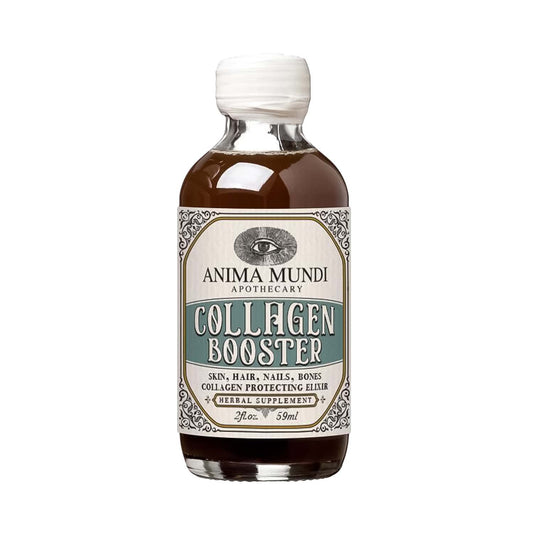 Front view of Anima Mundi Collagen Booster Elixir 2oz bottle